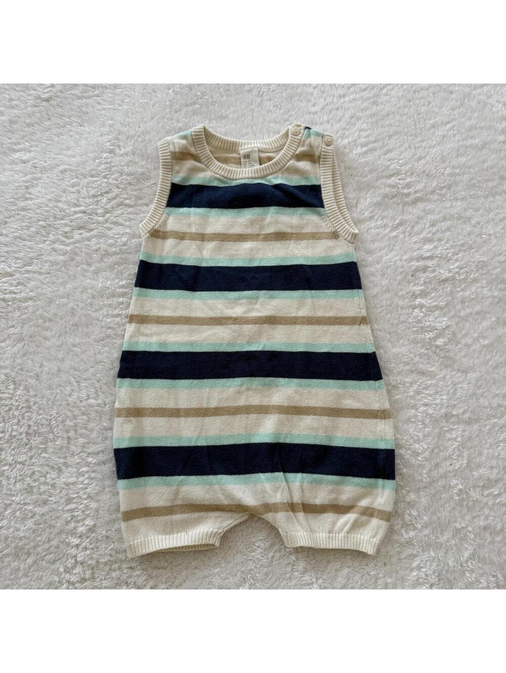 18m H&M Knit Striped Romper